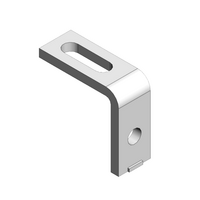 MODULAR SOLUTIONS ALUMINUM BRACKET<BR>30 SERIES GUARD UNIT FIXING ANGLE 19 AR W/HARDWARE